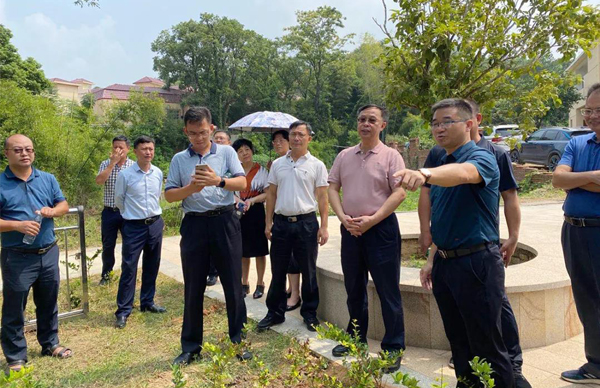 廣東省生態(tài)環(huán)境廳、江西省生態(tài)環(huán)境廳考察調(diào)研我司農(nóng)村生活污水處理站