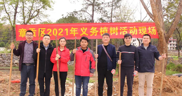 春回大地，萬物復蘇丨挺進環(huán)保聯(lián)合贛南專員辦、區(qū)生態(tài)環(huán)境局等單位開展義務植樹節(jié)活動