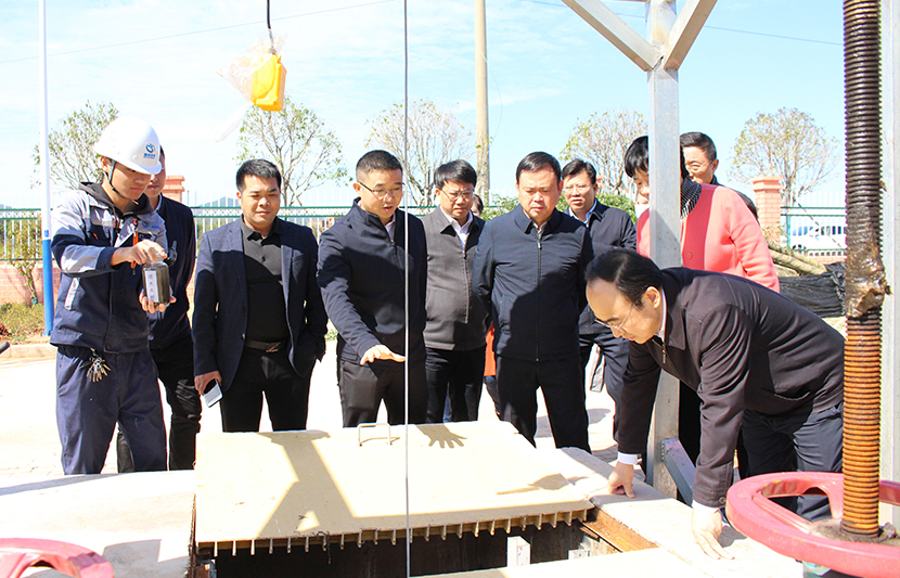 江西省生態(tài)環(huán)境廳黨組書記、廳長徐延彬一行蒞臨挺進環(huán)保和樂新村項目點視察調研